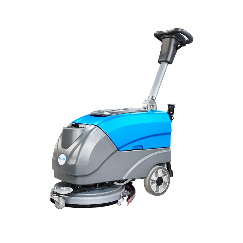 Floor Scrubber Machine Walk Behind - เครื่องกวาดพื้นแบบเดินตาม Shuojie SJ25 ใช้แบตเตอรี่ สำหรับงานอุตสาหกรรมและพาณิชย์ พร้อมฟังก์ชั่นขัดและดูดน้ำ