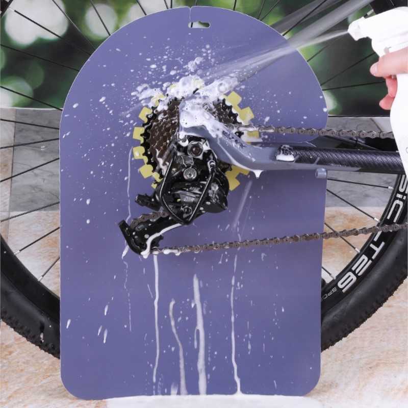 Escalator Cleaning Machine - แผ่นป้องกันน้ำมันกระเด็นสำหรับทำความสะอาดจักรยาน วัสดุ PVC สำหรับป้องกันโซ่และจานเบรก สำหรับจักรยานเสือภูเขาและจักรยานถนน ใช้สำหรับซ่อมบำรุงและดูแลรักษา