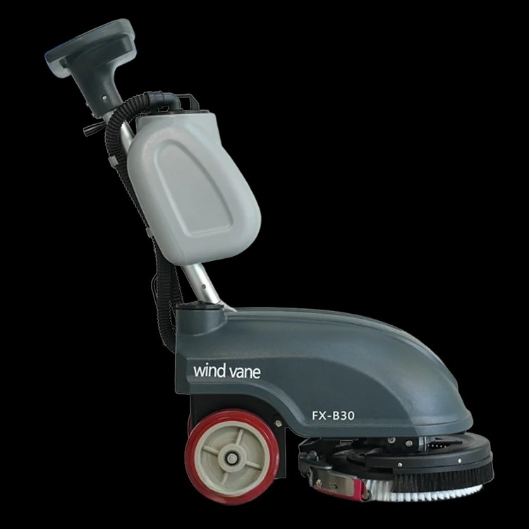 Floor Sweeper Machine Manual - เครื่องขัดพื้นเชิงพาณิชย์แบบใช้มือ 24V สภาพใหม่ พร้อมแปรงขัดแบบแกนกลาง ชนิดกวาดทำความสะอาดพื้น