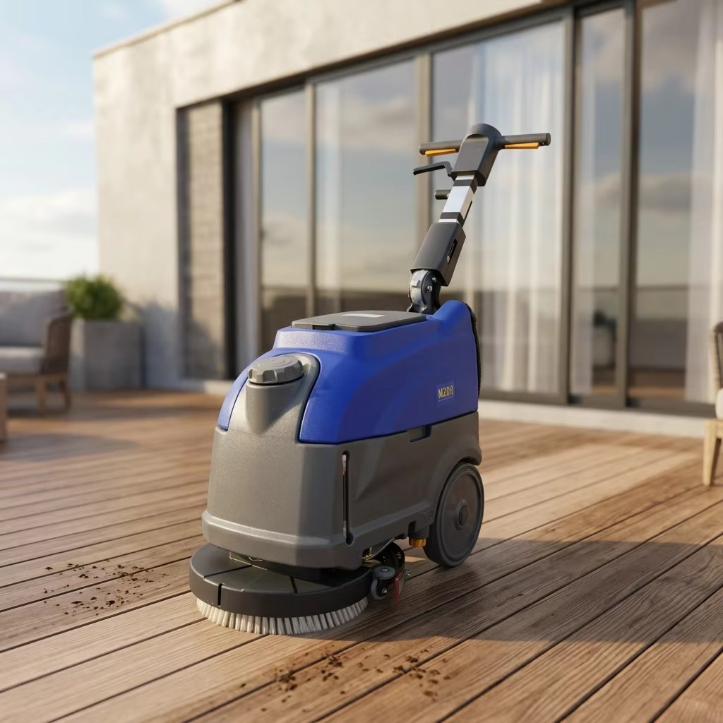 Floor Scrubber Machine Walk Behind - เครื่องขัดพื้นแบบใช้แบตเตอรี่ 24V 52Ah รุ่นใหม่ สำหรับใช้งานเชิงพาณิชย์ ระบบขับเคลื่อนด้วยไฟฟ้า