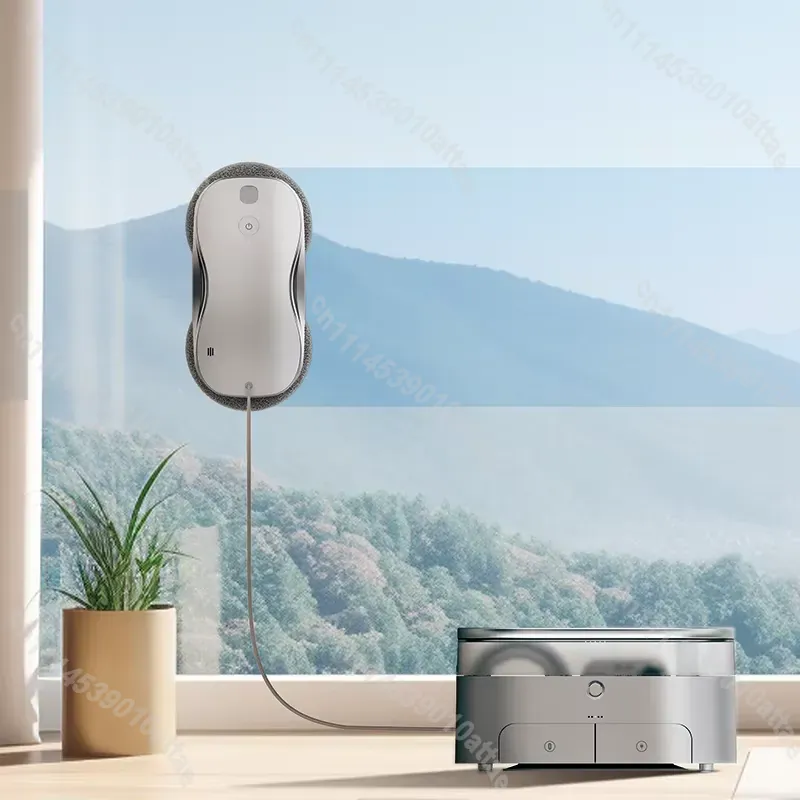 Window Cleaning Robot Automatic - หุ่นยนต์ทำความสะอาดกระจกหน้าต่างไฟฟ้า 500mAh อุปกรณ์ทำความสะอาดอัจฉริยะสำหรับใช้ในบ้านและสำนักงาน เครื่องดูดฝุ่นอัตโนมัติ