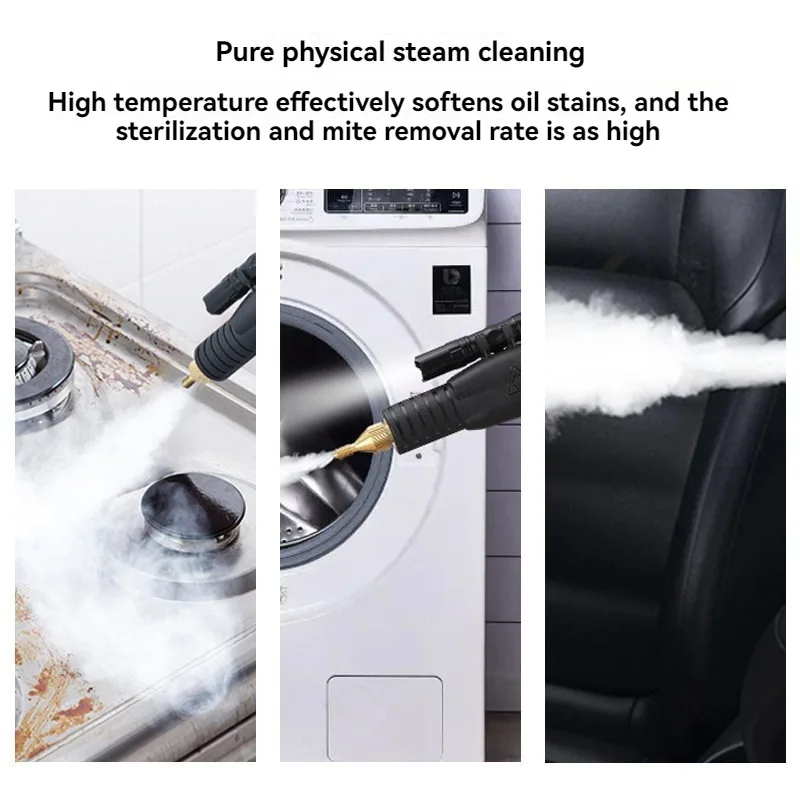 Steam Cleaner Commercial 3000W - เครื่องทำความสะอาดด้วยไอน้ำอุณหภูมิสูง 110V/220V ปรับฟังก์ชันได้ สำหรับใช้ในครัวเรือนและเชิงพาณิชย์ อุปกรณ์ทำความสะอาดไฟฟ้า