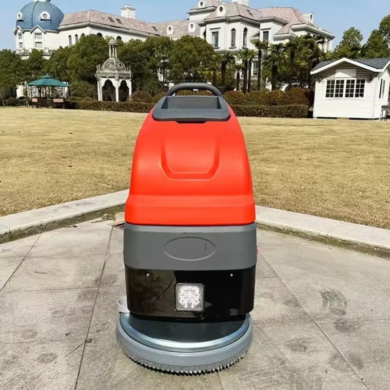 Floor Scrubber Machine Walk Behind - เครื่องขัดพื้นไฟฟ้าแบบเข็น ขายดี เครื่องล้างพื้นแบบเดินตามสำหรับทำความสะอาดพื้น