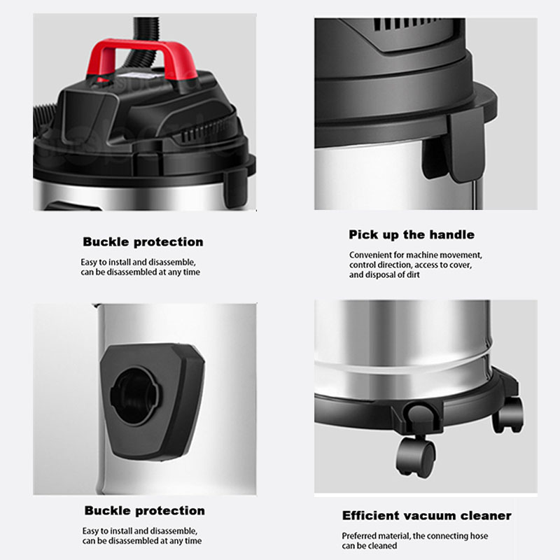 เครื่องดูดฝุ่นแบบถัง 30 ลิตร/1 - Industrial Vacuum Cleaner 3000W บทวิจารณ์และราคา