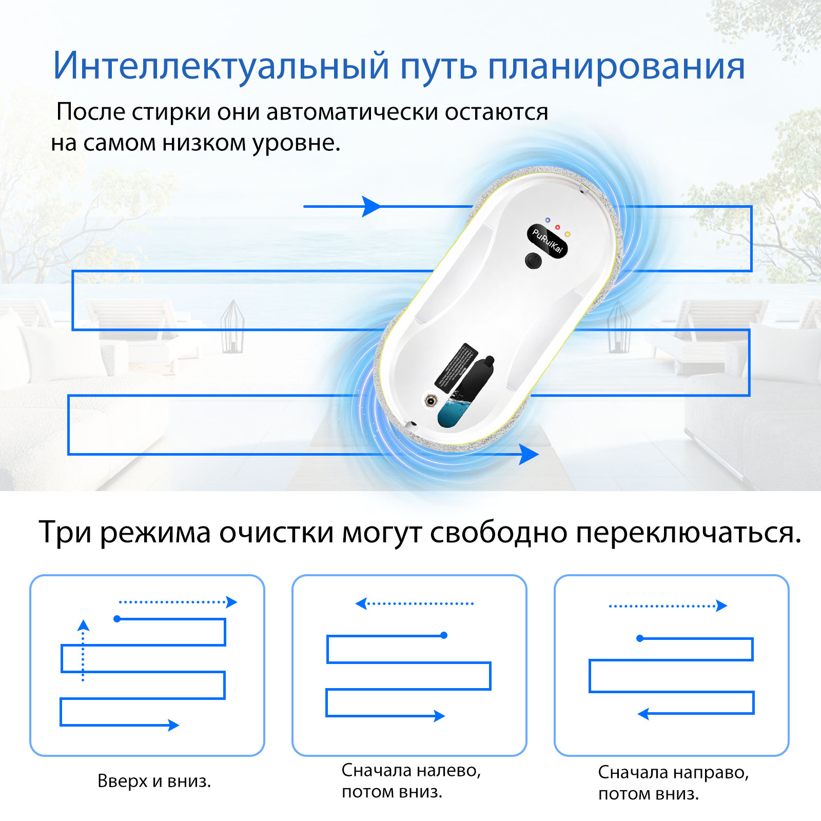 PuRuiKai PRK-309 หุ่นยนต์ทำควา - Window Cleaning Robot Automatic บทวิจารณ์และราคา