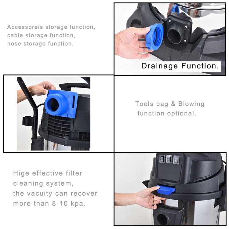 เครื่องดูดฝุ่นอุตสาหกรรมแบบเปี - Wet Dry Vacuum 60L บทวิจารณ์และราคา