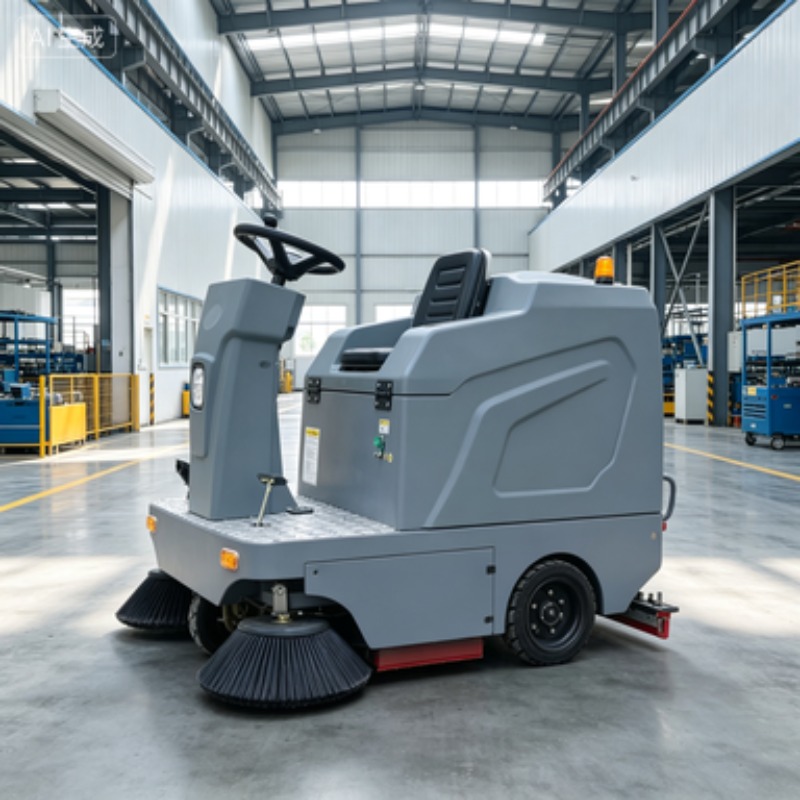 เครื่องกวาดพื้นไฟฟ้าแบบเดินตาม - Floor Sweeper Machine Manual บทวิจารณ์และราคา