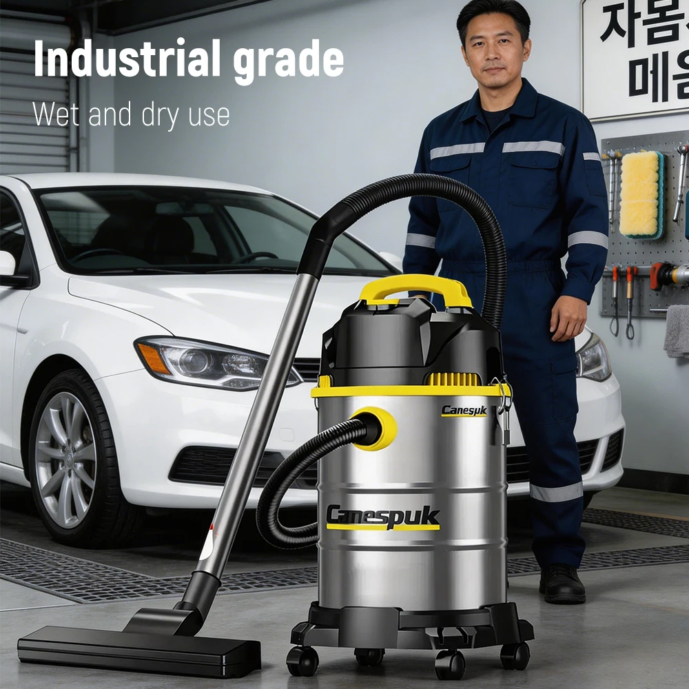 เครื่องดูดฝุ่นอุตสาหกรรมแบบเปี - Industrial Vacuum Cleaner 3000W บทวิจารณ์และราคา