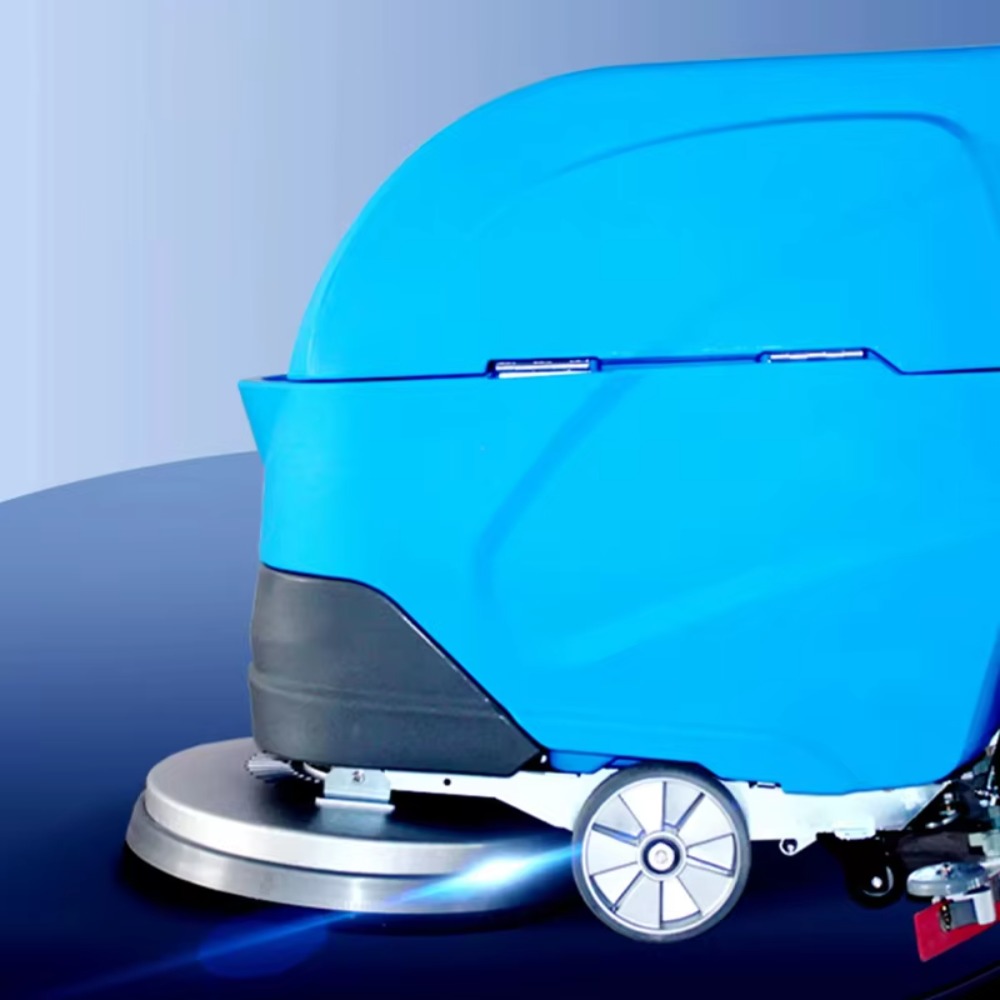 เครื่องขัดพื้นอุตสาหกรรมขนาดเล - Floor Scrubber Machine Walk Behind บทวิจารณ์และราคา