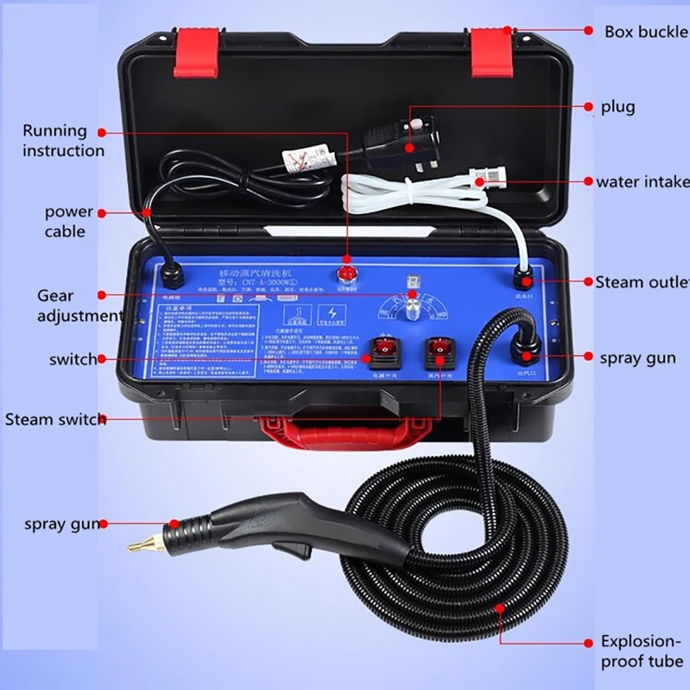 เครื่องทำความสะอาดไอน้ำเชิงพาณ - Steam Cleaner Commercial 3000W บทวิจารณ์และราคา