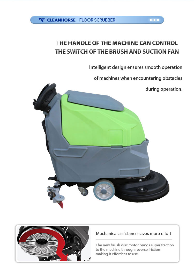 เครื่องขัดพื้นอัตโนมัติขนาดใหญ - Floor Scrubber Machine Walk Behind บทวิจารณ์และราคา