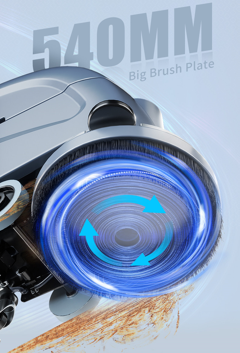 เครื่องทำความสะอาดพื้นอุตสาหกร - Floor Sweeper Machine Manual บทวิจารณ์และราคา