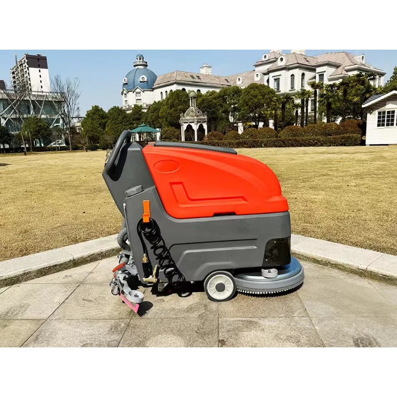 เครื่องขัดพื้นไฟฟ้าแบบเข็น ขาย - Floor Scrubber Machine Walk Behind บทวิจารณ์และราคา