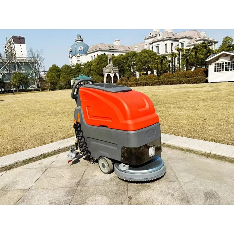 เครื่องขัดพื้นไฟฟ้าแบบเข็น ขาย - Floor Scrubber Machine Walk Behind บทวิจารณ์และราคา