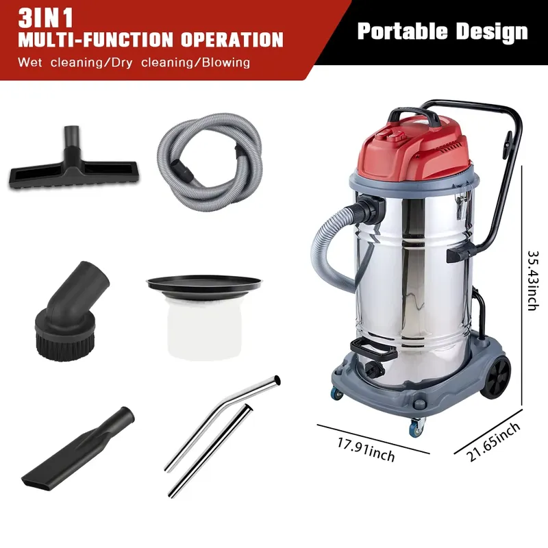 เครื่องดูดฝุ่นอุตสาหกรรมแบบเปี - Wet Dry Vacuum 60L บทวิจารณ์และราคา