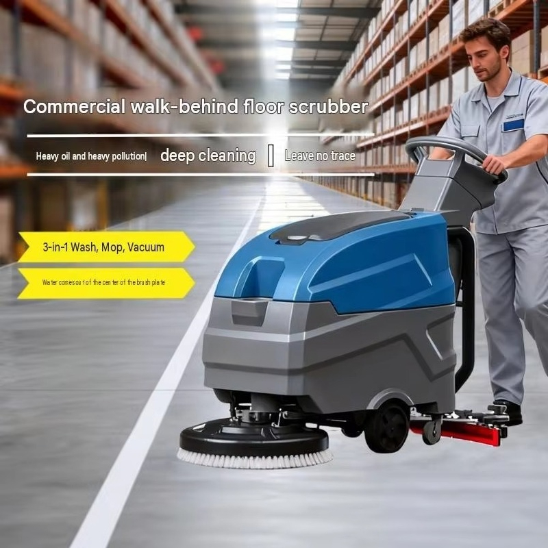 เครื่องขัดพื้นอัตโนมัติแบบเดิน - Floor Scrubber Machine Walk Behind บทวิจารณ์และราคา