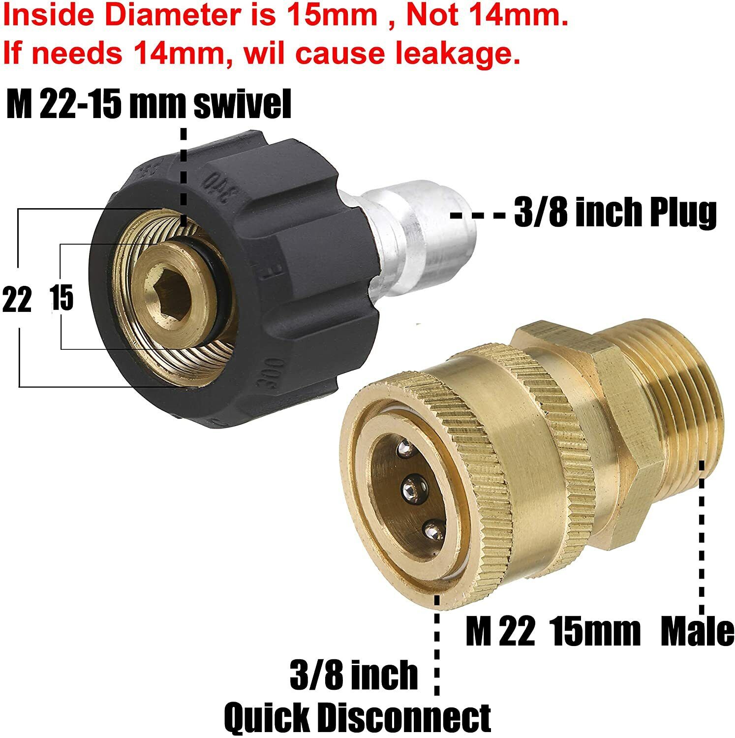 อะแดปเตอร์ข้อต่อเร็วแบบหมุนได้ - Pressure Washer 3000Psi บทวิจารณ์และราคา
