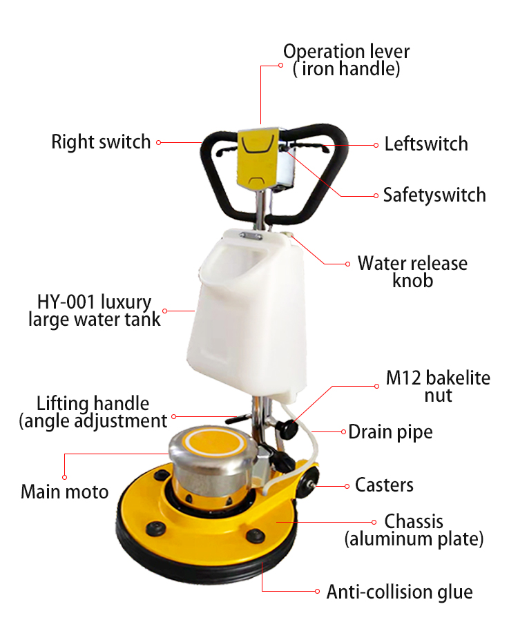 เครื่องขัดพื้นหินอ่อนแบบดูดฝุ่ - Floor Polishing Machine 17 Inch บทวิจารณ์และราคา